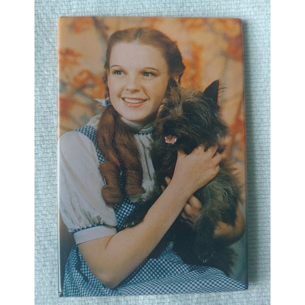 Wizard Of Oz Dorothy And Toto Magnet 1992 Grannycore Christmas Gift Mom Dad Vntg